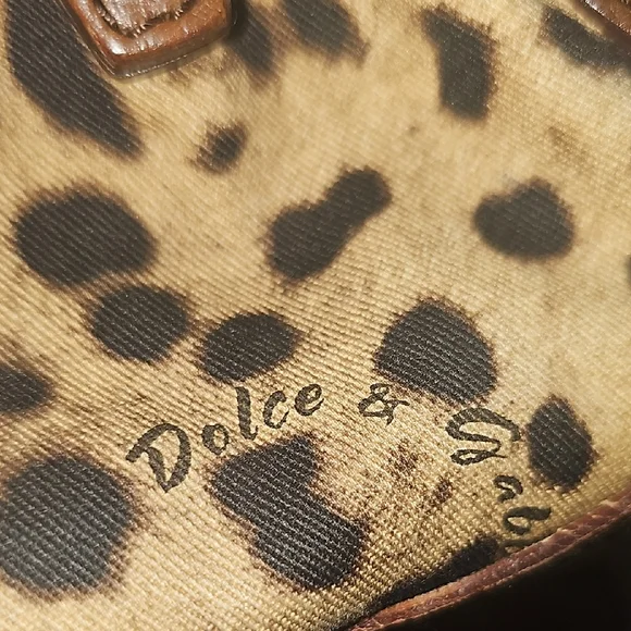 Dolce & Gabbana Brown and Leopard Print Shoulder Bag - Picture 7 of 7